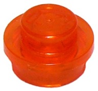 LEGO 4073 PŁYTKA 1x1 Trans-Neon Orange 9szt Nowa