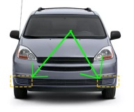 TOYOTA SIENNA HALOGEN ZASLEPKA KRATKA 04 05 06 2004 2005 2006