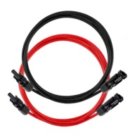 Przedłużacz 2x3m kabli solarnych 6mm2 z konektoram