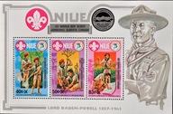 Niue 1983 Znaczki blok 65 ** harcerstwo drzewa
