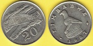 ZIMBABWE 20 CENTS 1987 r.