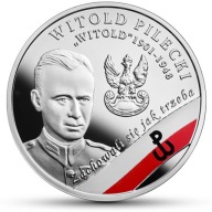 Witold Pilecki „Witold” 2017 10 złotych srebro proof Żołnierze Niezłomni