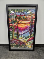 Ręcznie haftowany obraz RZEKA ŻYCIA (Tiffany)