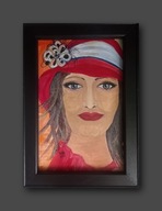 Dziewczyna w czerwonym kapeluszu