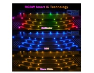 Inteligentne lampki fvtled LED RGBW 30szt 31mm WiFi / Bluetooth –do ogrodu