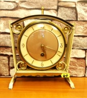Ładny, niewielki, ozdobny, niemiecki zegar na komodę biurko (60)