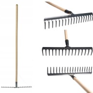 GRABIE BEGRIS METALOWE DO TRAWY DO LIŚCI DREWNIANY TRZON OGRODOWE