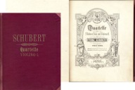 Schubert 1900 Quartette VIOLINO cz. I i II NUTY
