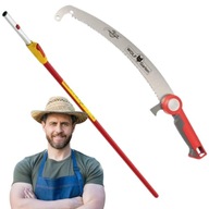 PIŁA PIŁKA RĘCZNA SKŁADANA DO CIĘCIA GAŁĘZI DREWNA TELESKOPOWA OGRODOWA