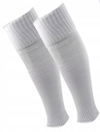 GETRY PIŁKARSKIE BEZ STOPY KOMPRESYJNE BIAŁE R.38-46