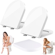 DESKA SEDESOWA WOLNOOPADAJĄCA WYTRZYMAŁA ŁATWA W MONTAŻU UNIWERSALNA WC