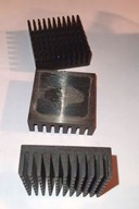 radiator aluminiowy chłodzenia 40X40X13 mm 40 X 40 X 13 czarny