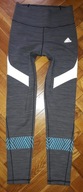 Szare legginsy Adidas climalite S fitness, bieganie, rower