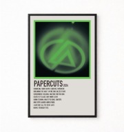 Plakat A4 z ramką LINKIN PARK "PAPERCUTS" 21x29,7cm