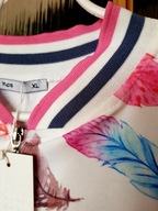 Miękka bluza XL, cienka bejsbolówka, pióra, Lato