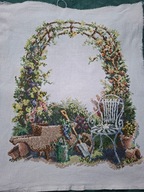 PERGOLA haftowana muliną