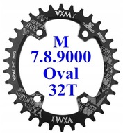 Zębatka VXM Narrow Wide 32T BCD 96 owalna czarna