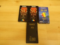 Zestaw czterech kaset VHS