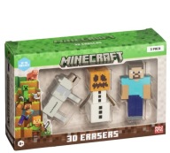 MINECRAFT 3D ERASERS VER. B Figurki Kolekcjonerskie Zestaw 3 szt.