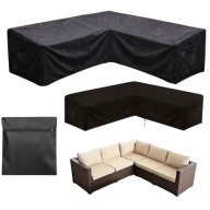 POKROWIEC NA NAROŻNIK OGRODOWY MEBLE TARASOWE WODOODPORNY MOCNY 250X250X100