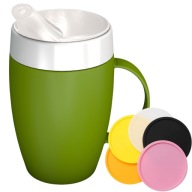 Zestaw Kubek Termiczny Senior Parkinson Ornamin + Ustnik + Podkładka