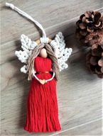 Aniołek handmade - makrama