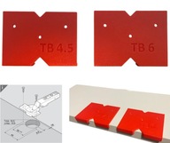 Szablon do zawiasów nakładanych BLUM CLIP TOP TB4.6 i TB6 ZESTAW wzornik