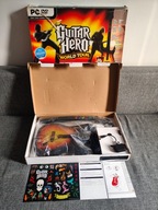 GUITAR HERO WORLD TOUR GITARA ODBIORNIK KARTON PASEK PC SPRAWNA