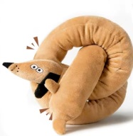 MASKOTKA Długi Pluszowy Szczeniak Jamnik Piszcząca Zabawka 95 cm