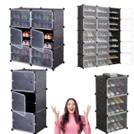 SZAFKA NA BUTY CZARNA GOCKOWIAK STOJAK PÓŁKI ORGANIZER PUDEŁKA REGAŁ