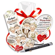 PREZENT NA DZIEŃ BABCI I DZIADKA - ZESTAW, KOSZ PREZENTOWY, 5 ELEMENTÓW