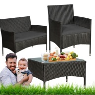 ZESTAW MEBLI OGRODOWYCH DO OGRODU KOMPLET MEBLE TARAS ALTANKA KOMUNIA