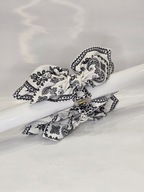 Złoty Klips do Włosów z Perłami i Kwiatami