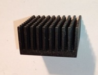 radiator aluminiowy chłodzenia 32X32X16 mm 32 X 32 X 16 czarny