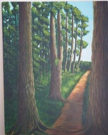 Wioleta Zysk - Natura, las (akryl) - AUKCJA CHARYTATYWNA NA KOTY