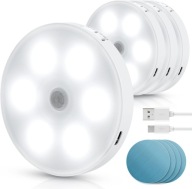 Lampka nocna Magnetyczna Aigostar z czujnikiem ruchu 6500K LED biały 4szt.