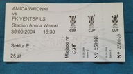 Bilet Amica Wronki - FK Ventspils