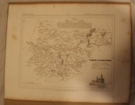 TARN et GARRONE - FRANCJA - BARDZO STARA MAPA - RZADKOŚĆ, UNIKAT