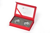 2 x 10 zł HOŁD PRUSKI + HOŁD RUSKI POLSKA 2019 zestaw 2x14.14g Ag 925 proof