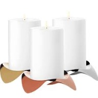 STELTON świecznik PAPILIO UNO COPPER danish design MIEDZIANY MIEDŹ DENMARK