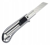 NÓŻ WYSUWANY DO KARTONU | TAPET METALOWY 18mm Z ŁAMANYM OSTRZEM