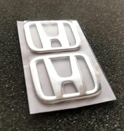 HONDA Logo 3D SILVER 2x 3cm CRV CIVIC Type R