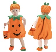 Kostium Dynia dla Niemowląt i Małych Dzieci 3-częściowy Halloween 86-100