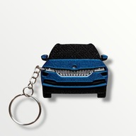 Brelok Skoda Karoq 2024 - Różne kolory, breloczek samochód do kluczy 3D