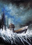 Akwarela "Na fali" RN