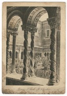 Pocztówka Włochy 1920 Rzym Opactwo Paweł za Murami