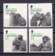 GIBRALTAR** Małpy Gibraltaru, makaki Mi 1994-97