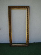 duża stara zdobiona ozdobna rama do obrazu złocona antyk