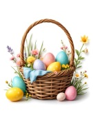 CUKROWY OPŁATEK NA TORT WYDRUK masa KRÓLICZEK ZAJĄCZEK WIELKANOC kwiaty