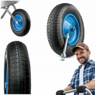 KOŁO DO TACZKI Z DĘTKĄ OGRODOWE KÓŁKO BEGRIS MOCNE 6 PR 4.00-8